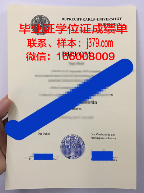 海德堡大学毕业证(海德堡大学校徽)