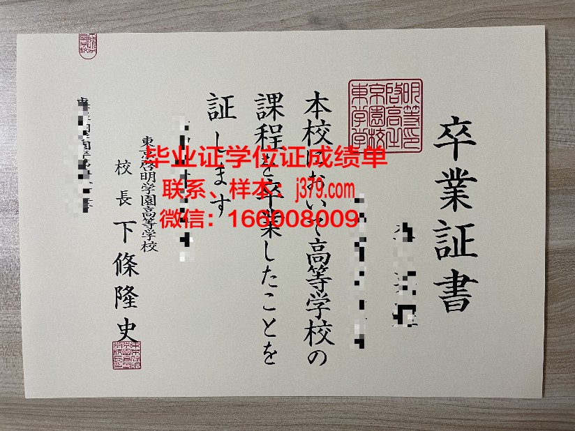尚美学园大学毕业文凭