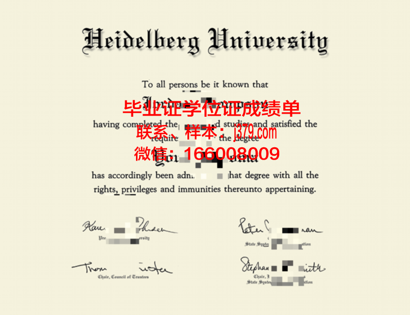 海德堡应用技术大学博士毕业证(德国海德堡大学博士申请条件)