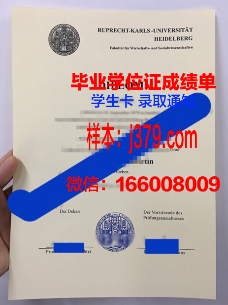 海德堡教育学院毕业证书时间(海德堡大学本科入学要求)
