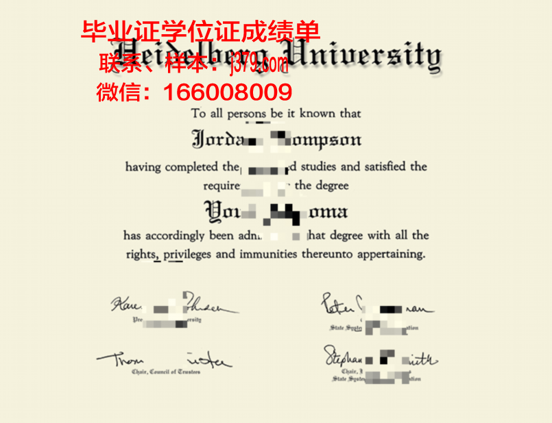 海德堡大学证书成绩单(海德堡大学吧)