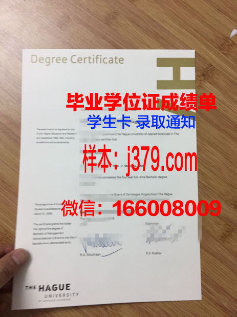 海湾州立学院毕业证外壳(海牙大学毕业证)