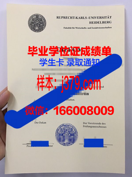 海德堡大学毕业证原版(海德堡大学中文官网)