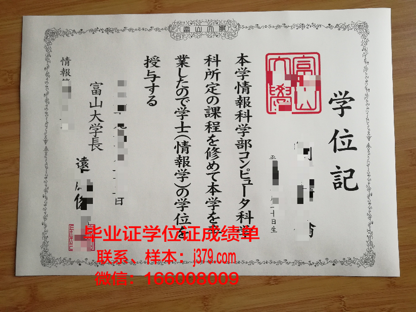 富山医科药科大学本科学位证：承载知识与梦想的凭证