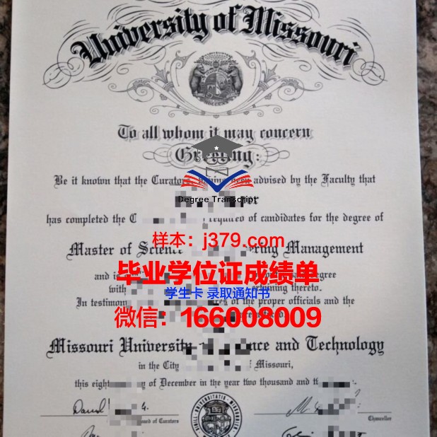 密苏里科技大学本科学位证：开启未来职业生涯的金钥匙