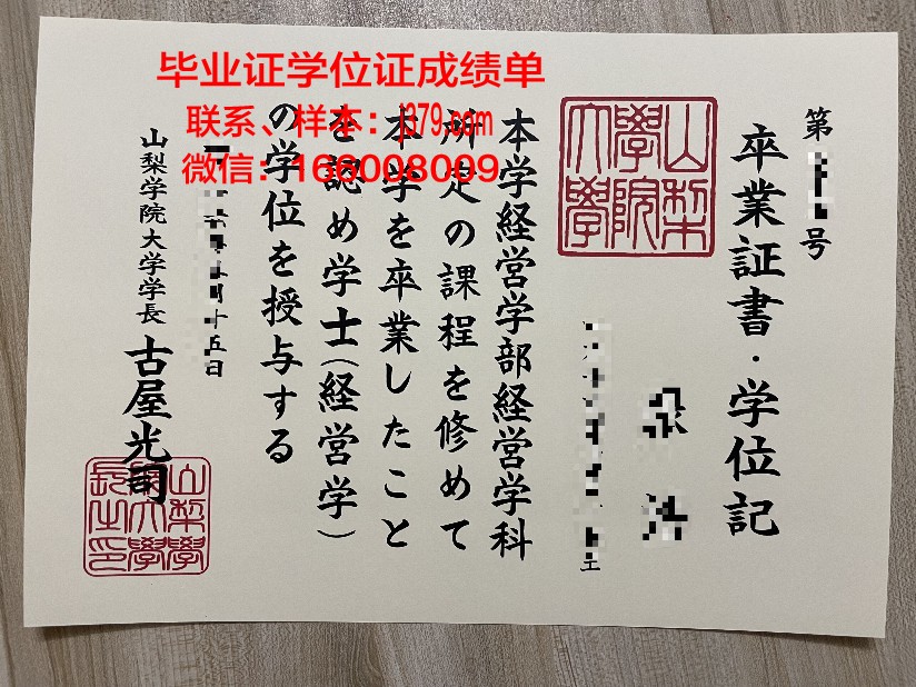 山梨大学毕业证是什么模样(山师历山学院毕业证)