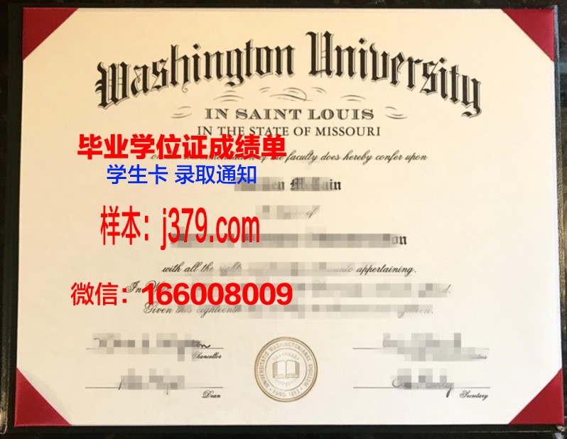 密苏里大学圣路易斯分校毕业证diploma