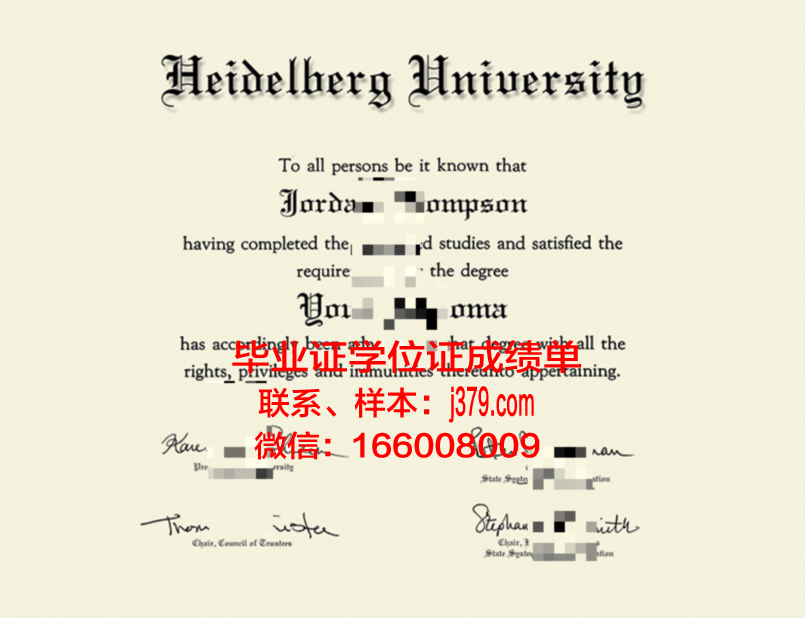 海德堡教育学院毕业证封面(海德堡大学毕业)