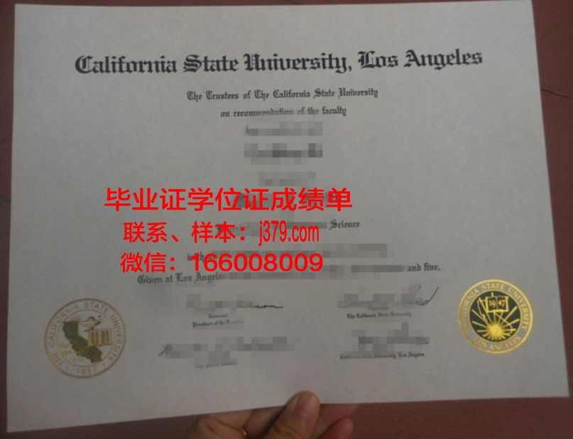 洛杉矶城市学院本科毕业证(美国加州州立大学洛杉矶分校毕业证)